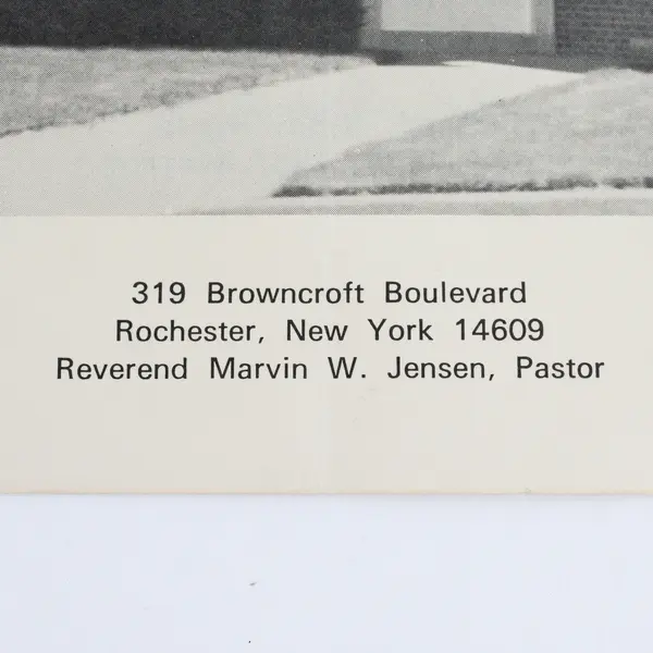 Emmanuel Evangelical Covenant Church Rochester New York Pamphlet June 1980