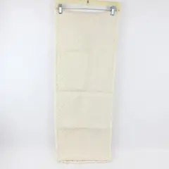 Unbranded Cream Colored Woven Textile Table Runner with Fringe 13"x68"