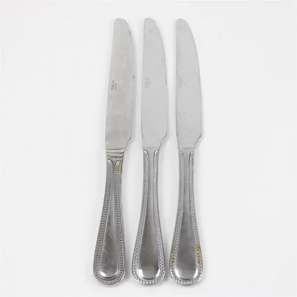 Set of 3 Towle Continental Bead Stainless French Knives