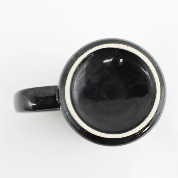 Black Ceramic Colorado Souvenir Native American Symbols Coffee Mug
