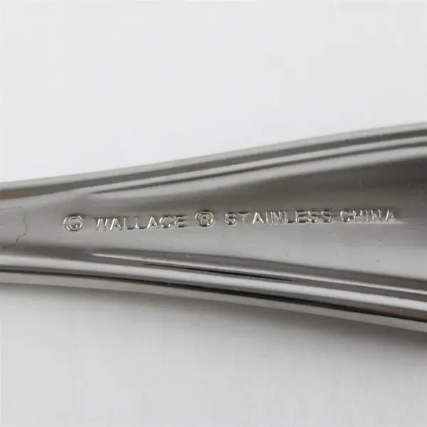 Set of 4 Wallace Silversmiths Continental Bead Stainless Serving Forks 