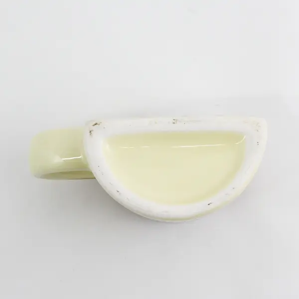 Vintage Souvenir  Florida Half Cup Mug Brown & Tan Tropical Beach