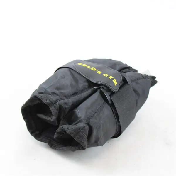 Gold's Gym Solid Black Color Adjustable Ankle Weights 2.5 lbs Left & Right Set