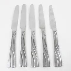 Set of 5 Oneida Windance Stainless French Solid Knives 9.5in