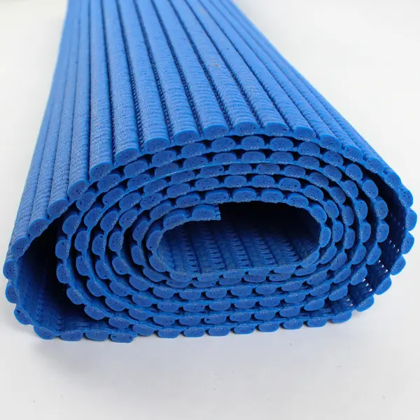 Unbranded Solid Dark Blue Color Yoga Mat Non-Slip 25.75" x 61.5"