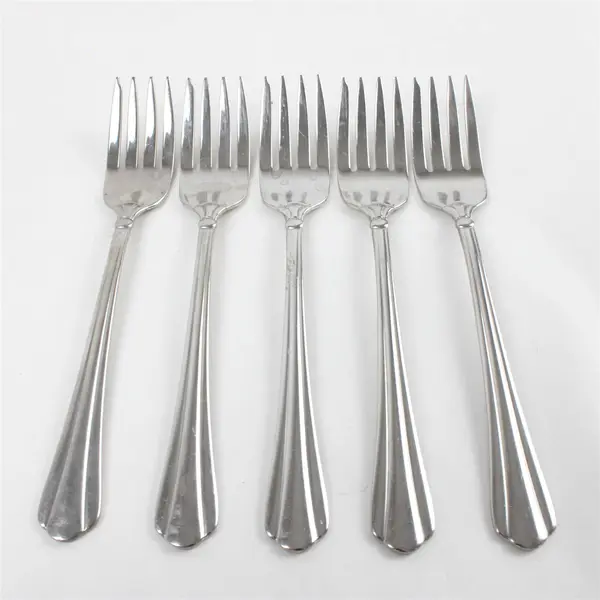 Set of 5 Oneida Tripoli Stainless Salad Forks 6.5in 