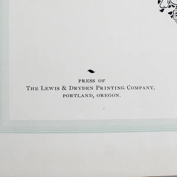 Rare Oregonian Souvenir 1850-1892 Newspaper History Portland And The Northwest