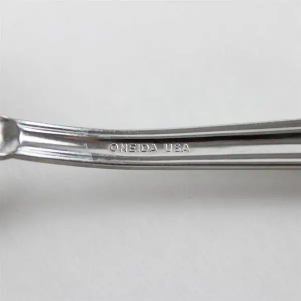 Set of 3 Oneida Tripoli Stainless Oval Soup Spoons