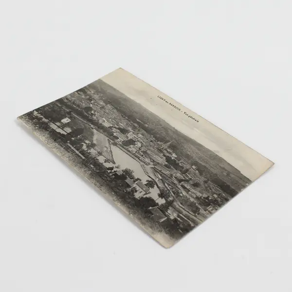 Ligny-en Barrois France Birds Eye View Litho Postcard 1910s