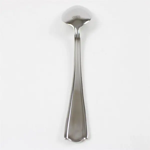Set of 4 Hampton Silversmiths Elana Stainless Oval Soup Spoons