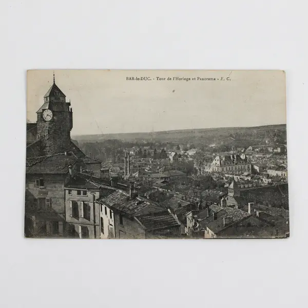 Vintage Bar-le-Duc France Panorama View Litho Postcard 1910s