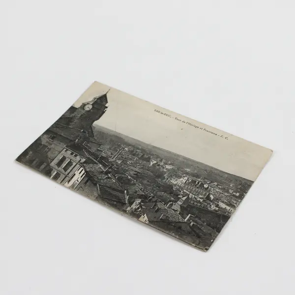 Vintage Bar-le-Duc France Panorama View Litho Postcard 1910s