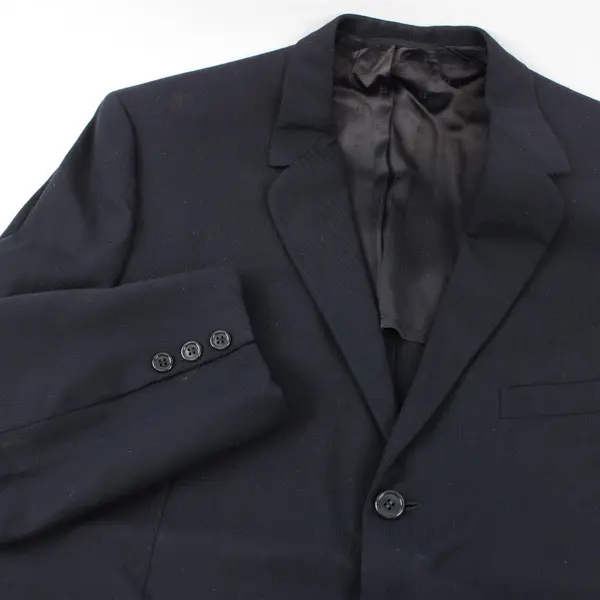 Vintage Lonbrooke Custom Meier & Frank Co. Men's 42 Black Pinstripe Suit Jacket