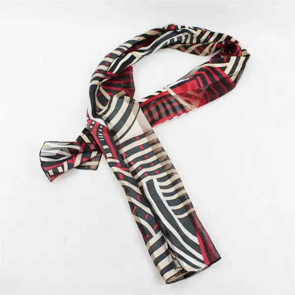 Lot of 4 Unbranded Vintage Scarves - Various Shades and Textures - FLAWED