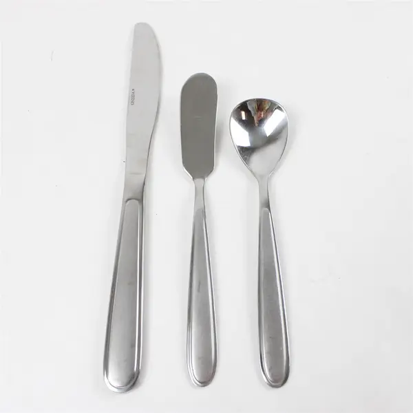 Lot of 3 Oneida Peninsula Stainless A Sugar Spoon A Butter Knife & A Solid Knife