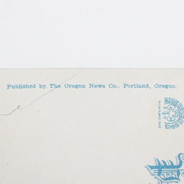 The Chandler Coos Bay's Leading Hotel Marshfield Oregon Color Postcard 1920s 