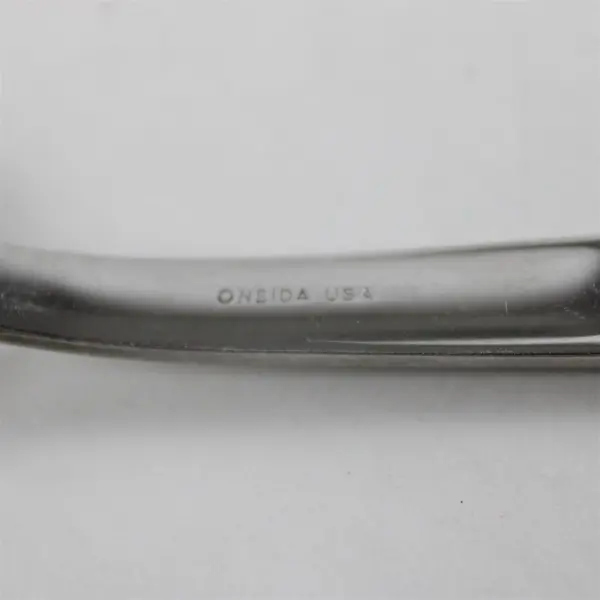 Set of 2 Oneida Satin Scoop Stainless Individual Salad Forks