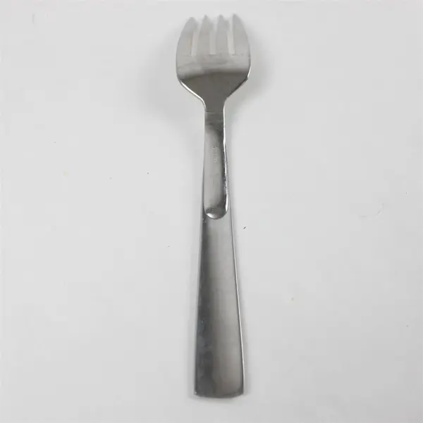 Set of 4 Oneida Satin Scoop Stainless Medium Solid Cold Meat Serving Forks