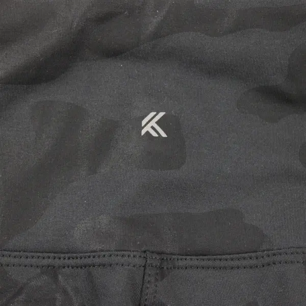 KYODAN Women's XS Petite Black Camo Fleece Lined Leggings