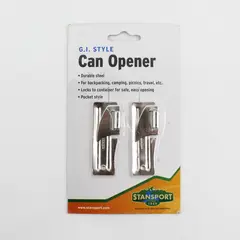 Stansport Steel Can Opener Camping Backpacking Travel Durable