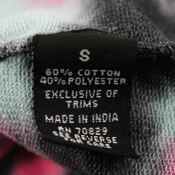 Rue21 Pink Blue and Gray Tie-Dye Cropped Hoodie Women's Small