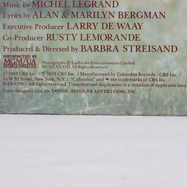 Barbra Streisand Motion Picture Soundtrack  YENTL