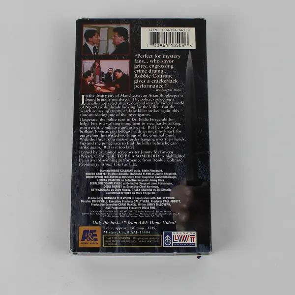 Cracker Mysteries To Be A Somebody 1993 Starring Robbie Coltrane A&E Home Video 