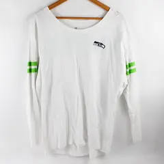 Nike Seattle Seahawks White Long-Sleeved T-Shirt Women's XL