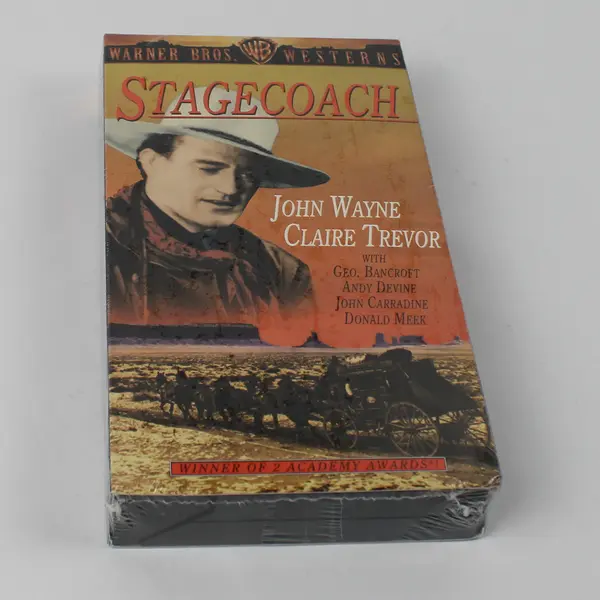 VHS Tape Stagecoach John Wayne Claire Trevor Original Release 1939 New Sealed