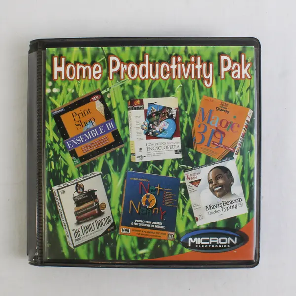 Vtg Micron Electronics Home Production Pak Windows Software (10 Discs + Case)