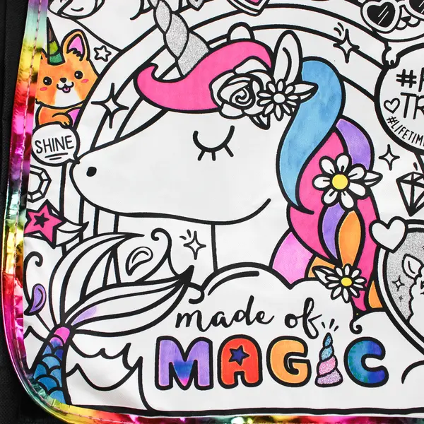 Girls' Cute Rainbow Unicorn Design Shoulder Bag