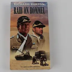VHS Tape Raid on Rommel Starring Richard Burton Released on Tape 1996 Good