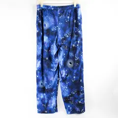 Briefly Stated Blue Celestial Star Print Pajama Pants Women's Medium 8/10