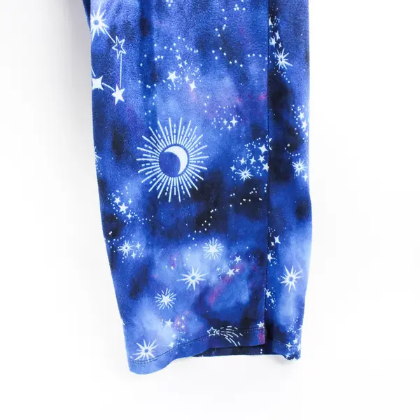 Briefly Stated Blue Celestial Star Print Pajama Pants Women's Medium 8/10