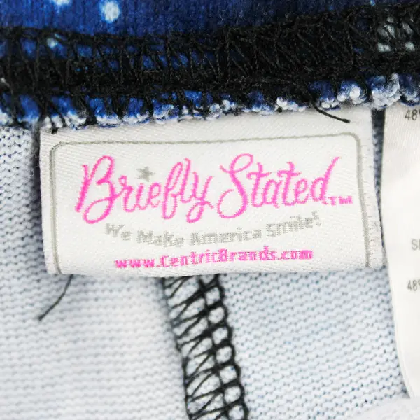 Briefly Stated Blue Celestial Star Print Pajama Pants Women's Medium 8/10