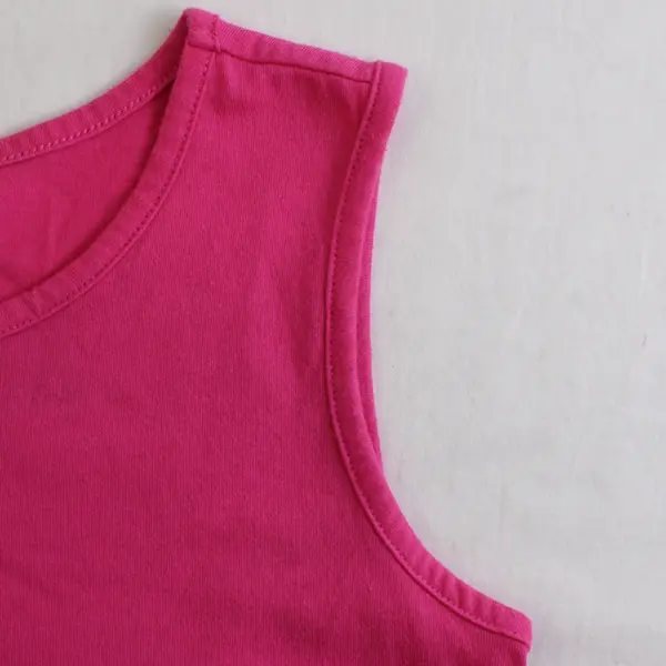 Wonder Nation Pink Sleeveless Dress Girls' Medium 7-8