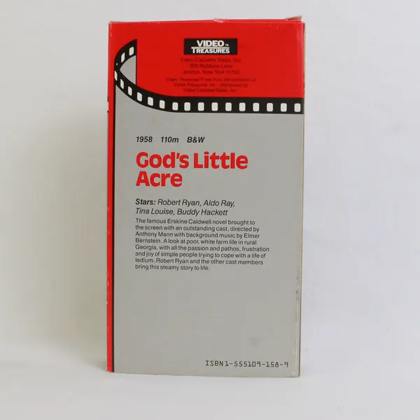 Vintage 1958 Film VHS God's Little Acre  Robert Ryan Tina Louise Buddy Hackett