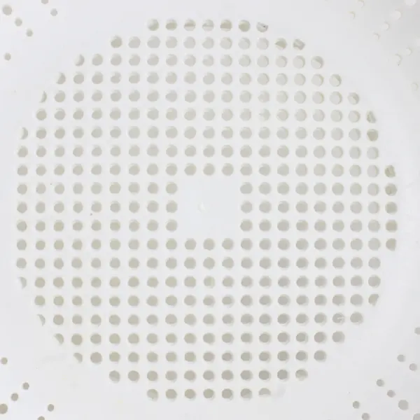 Unbranded Large Solid White Color Round Plastic Colander With Handles