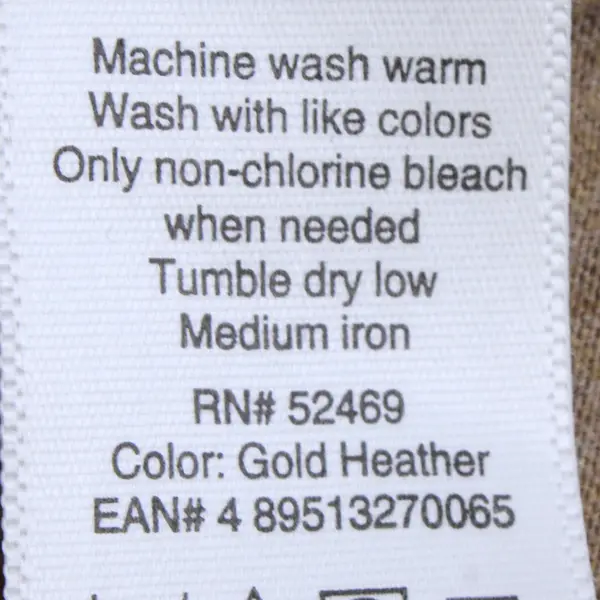 White Stag Brown 3/4-Sleeve V-Neck Cotton T-Shirt Women's XL 16/18