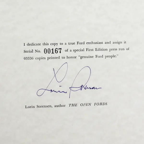 Lorin Sorensen Fordiana Series The Open Ford First Edition Press Run