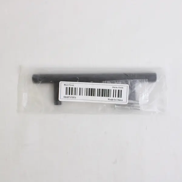 Lot Of 2 Unbranded Matching Solid Black Color Metal Door Handle 76 Mm (Sealed)