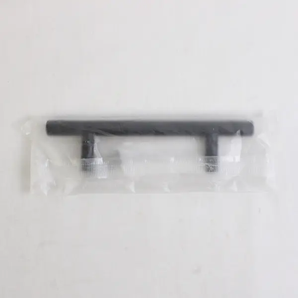 Lot Of 2 Unbranded Matching Solid Black Color Metal Door Handle 76 Mm (Sealed)