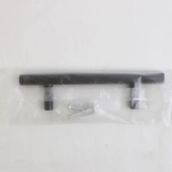 Lot Of 2 Unbranded Matching Solid Black Color Metal Door Handle 76 Mm (Sealed)