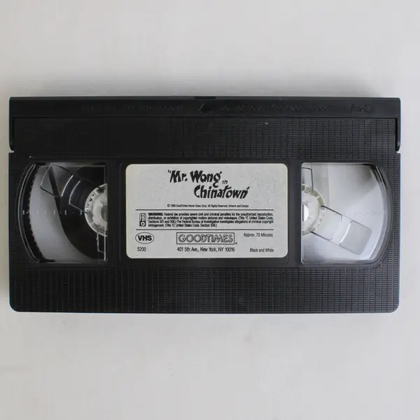 VHS Vintage Black & White 1939 Film Mr. Wong in Chinatown Boris Karloff 