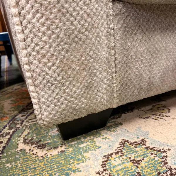 Ashley Furniture Gray Chair And A Half With Ottoman- Local Pickup Only