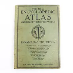  The New Encyclopedic Atlas And Gazetteer Of The World P.F Collier & Son 1914
