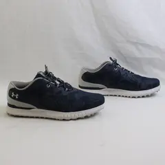 Under Armour Navy Blue Floral Charged Breathe Spikeless Golf Shoes Womens Size 9