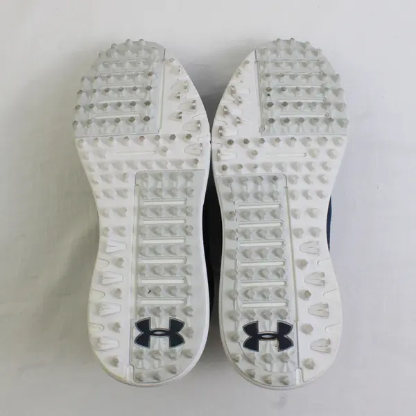 Under Armour Navy Blue Floral Charged Breathe Spikeless Golf Shoes Womens Size 9