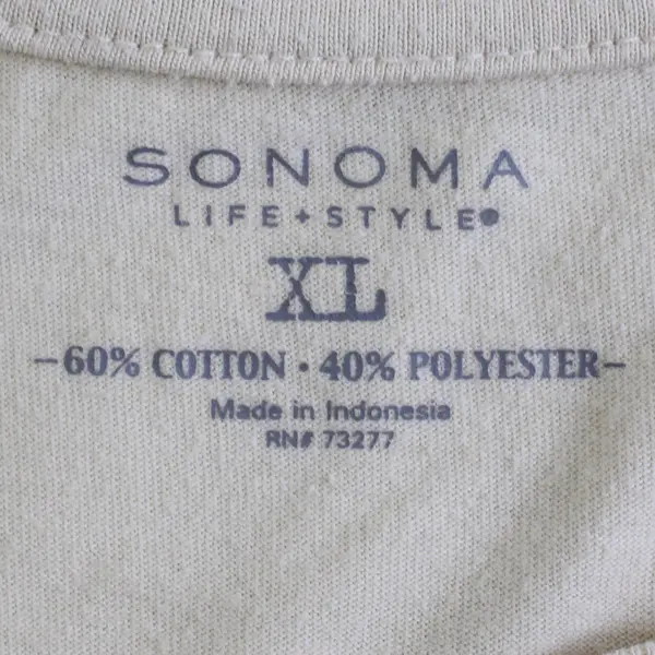 Sonoma Taking The Scenic Route Beige Short-Sleeved T-Shirt Women's XL