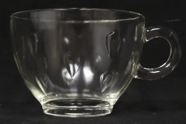 Set of 6 Hazel Atlas Teardrop Snack Sets Tray And Cup 